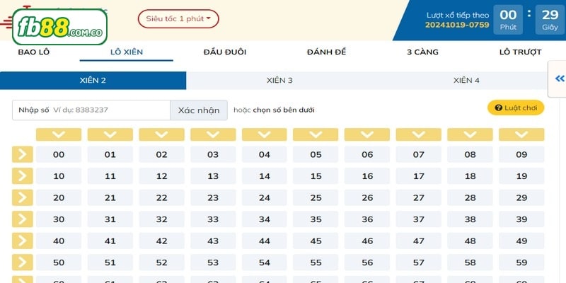 Lô đề online FB88 đang được nhiều anh em quan tâm và liên tục tham gia